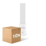 Lot 10x Noxion Lucent PL-S LED 4.3W - 830 Blanc Chaud | 4-Pins - Équivalent 9W