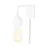 It's about RoMi Applique Murale Madrid Fer Blanc S | Convient pour 1x E27 