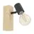 Eglo Applique Murale Townshend 3 Bois Acier Noir | IP20 - Convient pour 1x E27