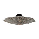 Good&Mojo Plafondlamp Panama Rotan Grijs | Geschikt voor 1x E27 