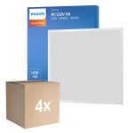 Voordeelpak 4x Philips LED Paneel CoreLine RC132V 26W 3400lm - 830 Warm Wit | 60x60cm - UGR <22