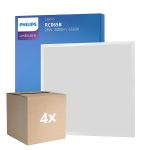 Voordeelpak 4x Philips LED Paneel Ledinaire RC065B 28W 3400lm - 865 Daglicht | 60x60cm - UGR <19