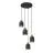 Emibig Hanglamp Target Staal Zwart | Geschikt voor 4x E27 - Max 15W